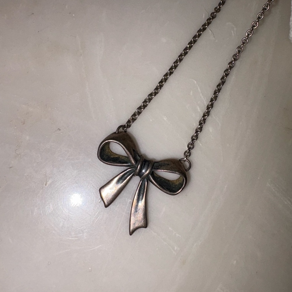 James Avery Bow Pendant Necklace